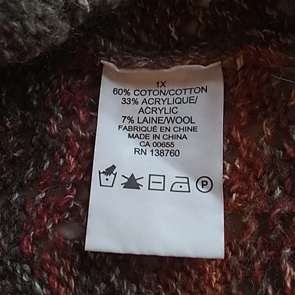 Long Sleeve, Crew Neck Sweater - DC Jeans, size 1X - Picture 5 of 7